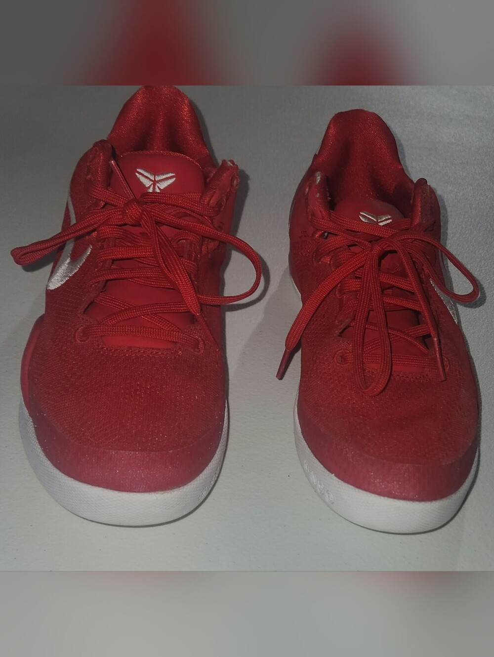 Red Nike Kobe 8 University Red Sneakers Size 4Y Big Boys